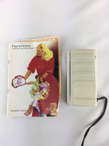 Kenmore 21290 Sewing Machine Foot Pedal White Plus Manual for 16951