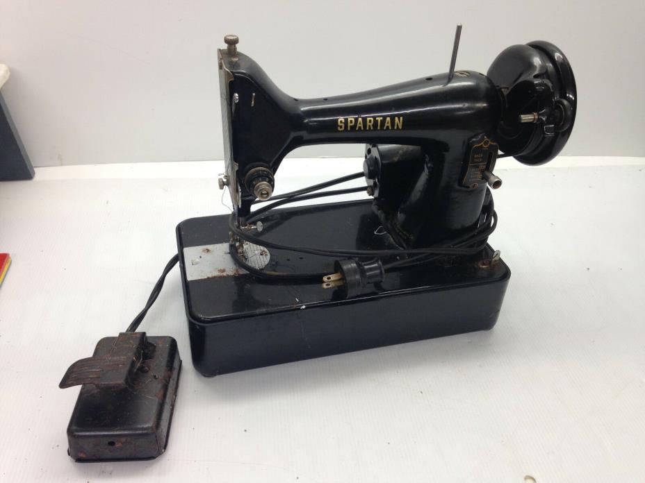Vintage Spartan 192K Sewing Machine Simanco Canada Foot Pedal Parts Repair