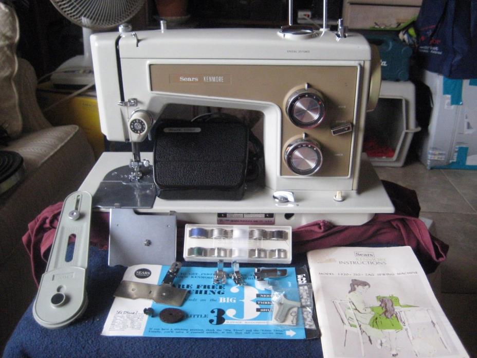 Vintage Sewing Machine Precision Built ZIG-ZAG ~ SEARS Kenmore ~ Model 158.13201