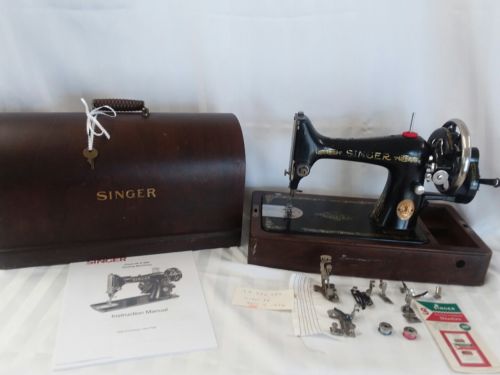 Antique Singer 99 Hand Crank Sewing Machine Restored Serviced 1926