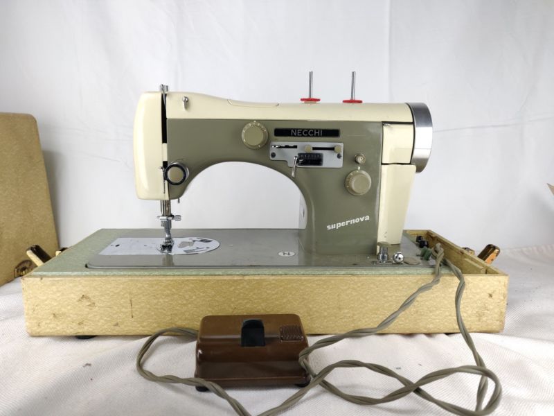 Necchi Supernova Automatica Sewing Machine with Case