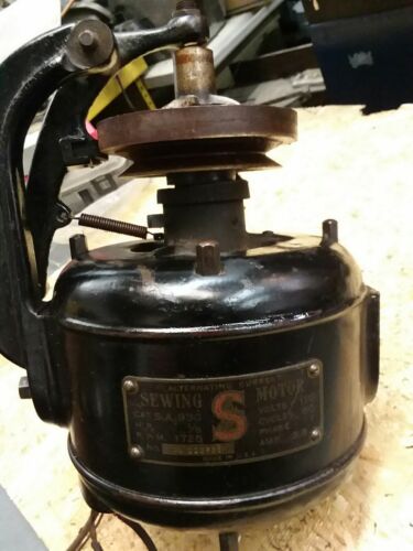vintage singer sewing machine motor 1/5 hp and clutch assembly