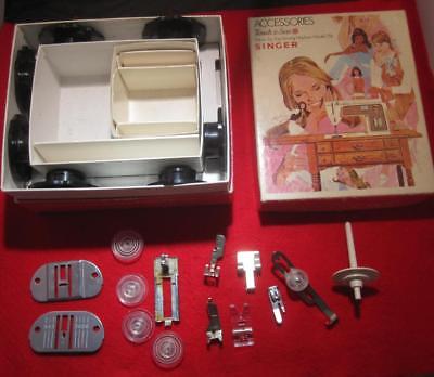 Vintage Singer Attachments  model 758 TOUCH & SEW W TOPHAT FASHION DISCS 171243