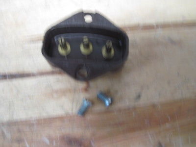 Singer Sewing Machine 301A 401A Power Terminal Block Plug 3 Pin Prong Vintage