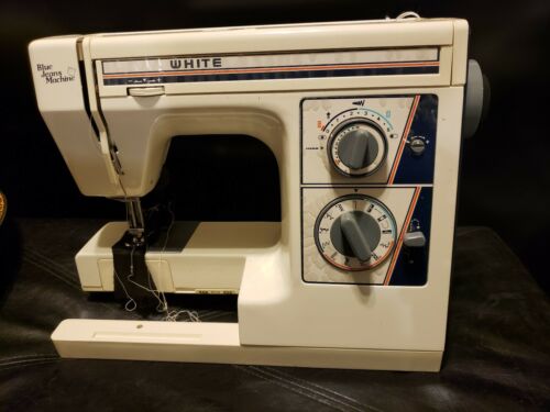 White Jeans Machine Sewing Machine 1599