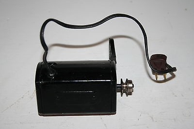 Vintage Sewing Machine Motor with Mounting Bracket and Plug Black