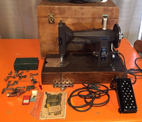 Vintage Kenmore Sears Roebuck  Rotary Sewing Machine 1957 Case/Manual/extras