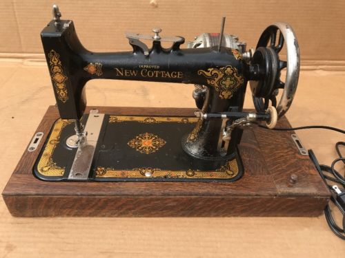 Antique New Cottage Electric Sewing Machine