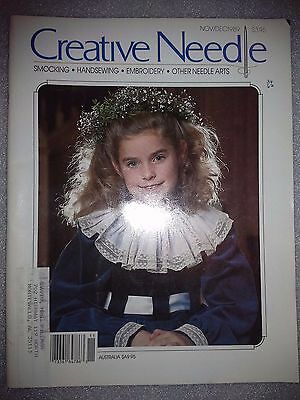 Creative Needle Magazine Nov/Dec 1989 Patterns Included Smocking Hand sewing