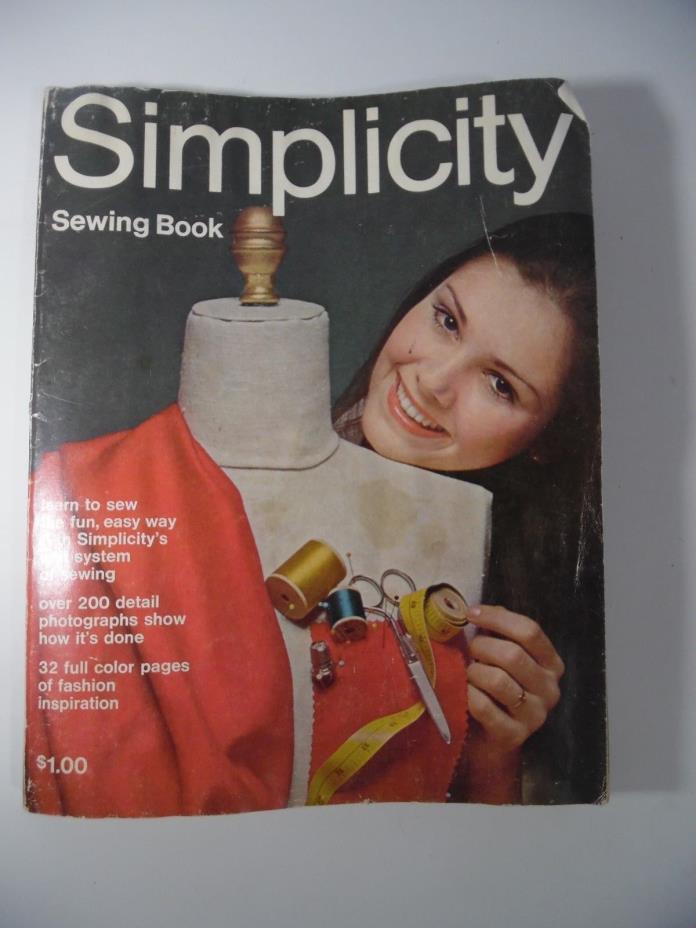 Vintage 1970 Simplicity Sewing Book Learn to Sew Softcover Book B12
