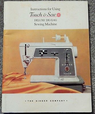 VINTAGE 1964 SINGER  TOUCH & SEW SEWING MACHINE INSTRUCTION BOOK MUCH SOUGHT