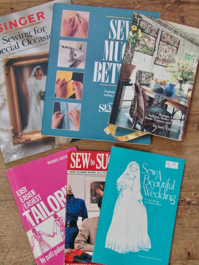 Sewing Books Wedding Special Occasions Tailoring Shades Lot Of Six
