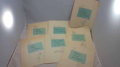 1957 SINGER SEWING SKILLS LESSONS Books (8 lessons total)