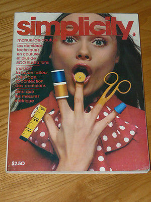 Vintage 1975 SIMPLICITY French Sewing Book