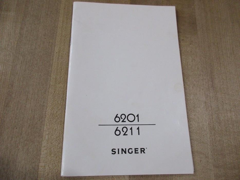 1984 Singer Sewing Machine owners manual 6201 6211