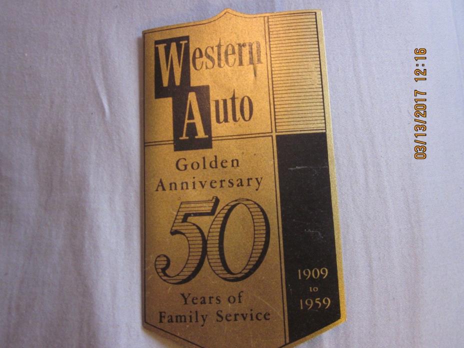 Vintage 1959 Western Auto Sewing Kit with Complete Set of Needles 1909 to 1959