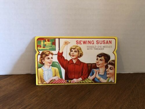 Vintage sewing: SEWING SUSAN needle kit, not complete