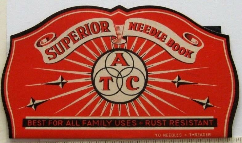 Superior Needle Book ATC Japan Threader 70 of 70 Needles Sewing Vintage #2