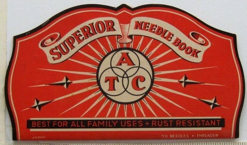 Superior Needle Book ATC Japan Threader 69 of 70 Needles Sewing Vintage #1