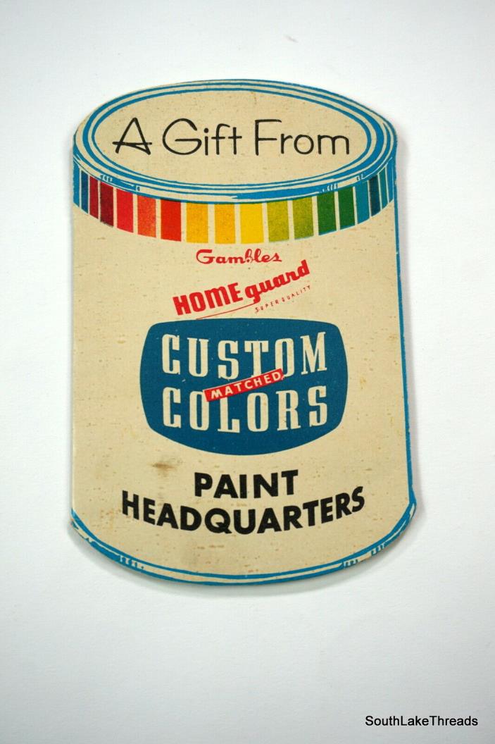 Vintage Needles Kit Case Folder Advert. Gambles Custom Colors Paint Headquarters