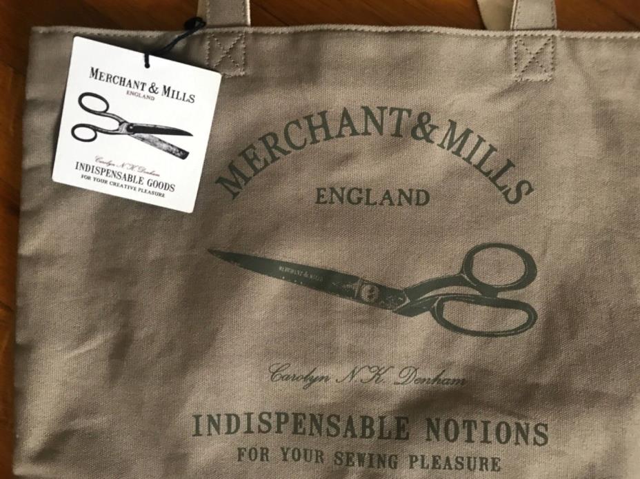 NEW+TAG MERCHANT & MILLS LONDON SEWING SHOP X UNIQLO CANVAS TOTE vintage graphic