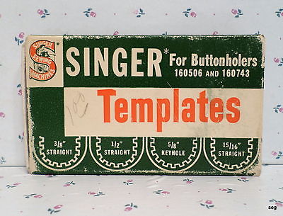 SINGER Templates for Buttonholers  #160506 and #160743