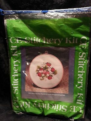 NEW CREATIVE EXPRESSION STRAWBERRY PATCH CREWEL EMBROIDERY KIT CE 1611 UNOPENED