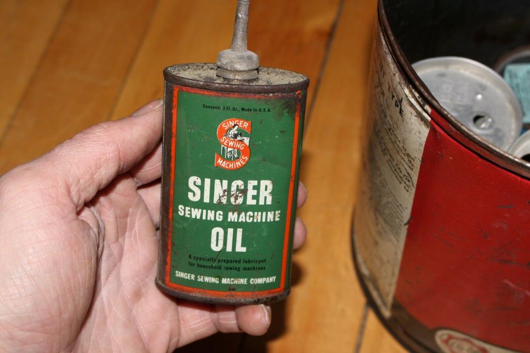 Vintage Singer Sewing Machine Oil Can 3 fl oz