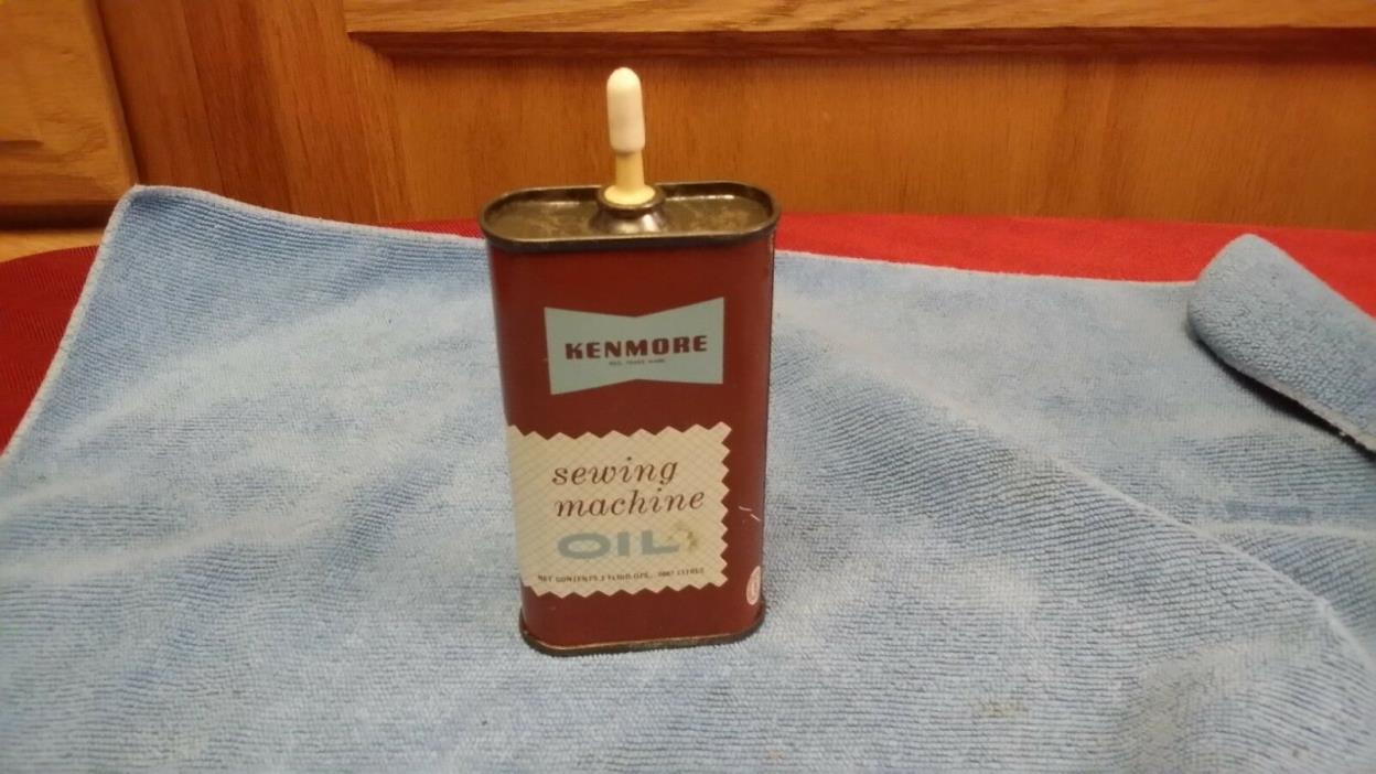 VINTAGE KENMORE SEWING MACHINE OIL CAN 3 OZ. SEARS