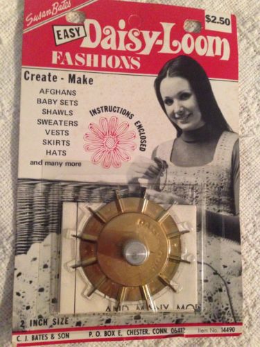 NEW Vintage Susan Bates Daisy Loom Complete Instructions Afghans Clothes Hats
