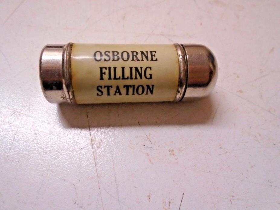 Old Kansas Pocket Sewing Tube Osborne Filling Station