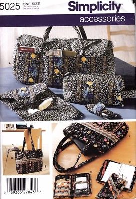 SIMPLICITY SEWING PATTERN #5025 BAGS & ACCESSORIES