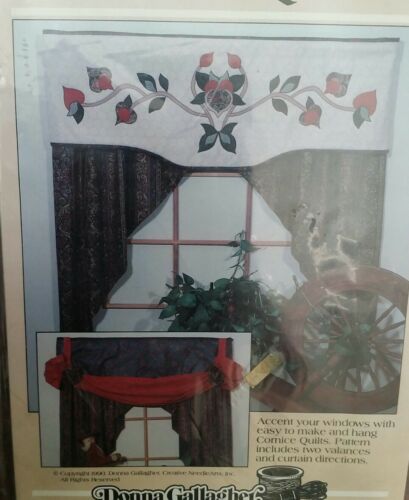 CLASSIC CORNICE QUILTS #891 - 2 VALANCES AND CURTAIN PATTERNS