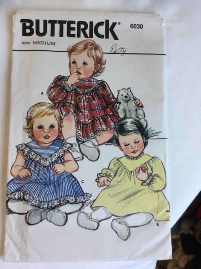 Vintage Infant Butterick #6030 Dress Sewing Pattern