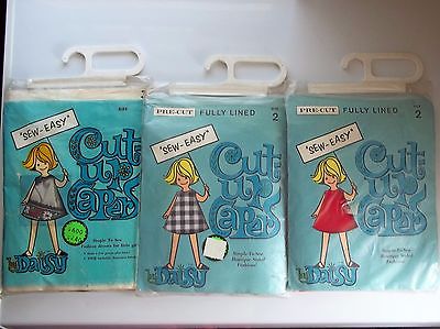 VINTAGE 3 NEW SEW EASY Cut-Up Capers by Daisy PRE - CUT Making Kits