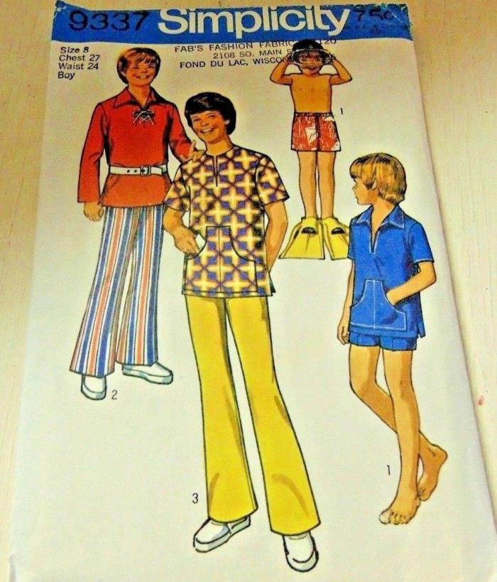 Vintage Simplicity Boy's Size 8 Pattern #9337 (Shirts, Shorts & Pants)