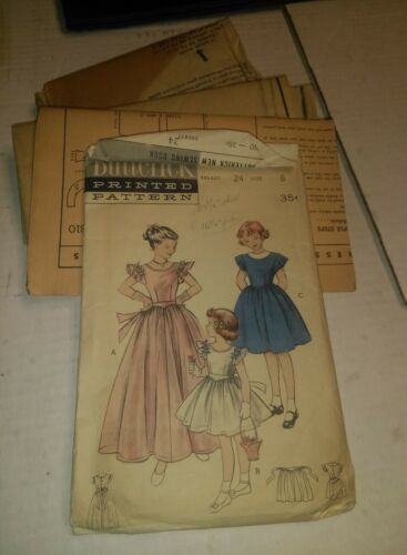 vintage party girls dress sewing pattern wedding birthday ceremony 6 bust 24
