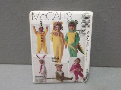 TODDLER SIZE UNCUT MCCALLS 5620 COSTUME PATTERN CLOWN MOUSE CAT BUNNY PRINCESS