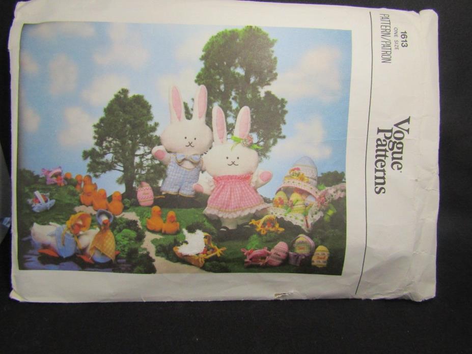 Vogue Craft Pattern 1613 Easter Bunnies and decorations Cut C1-26