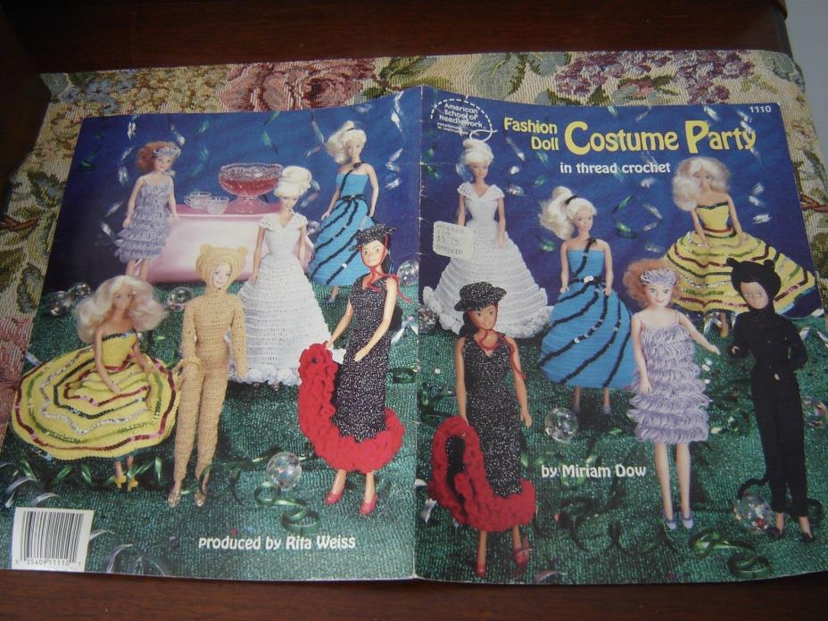Fashion Doll Costume Party Crochet Patterns for Barbie Fashion Dolls 1110