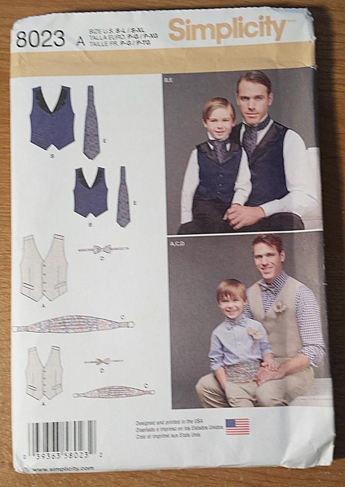 4 Sewing patterns UNCUT Mens boys women vests ties jackets