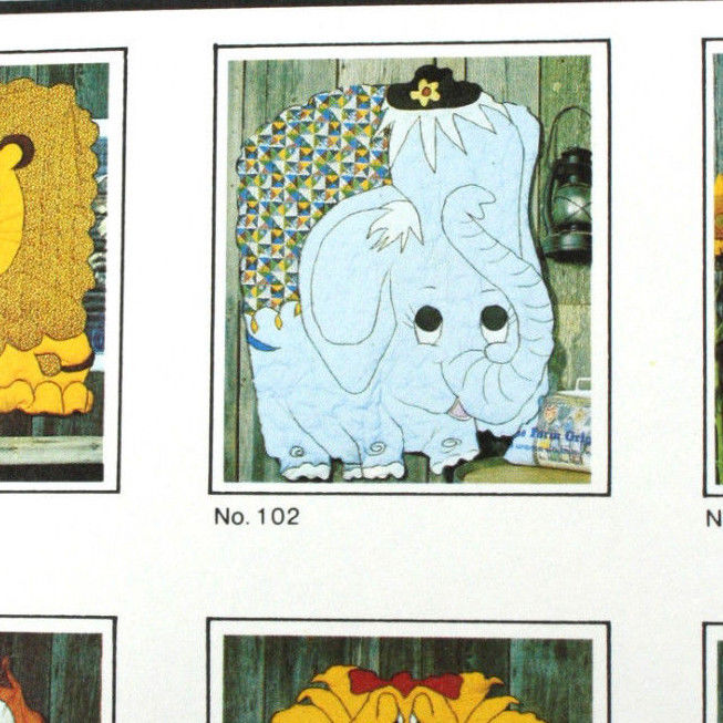 Down on the Farm Orignals Elephant Coverlette Blanket Pattern 102 Jean Wilkinson
