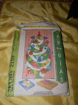 Vintage McCall's #2159 Christmas Holiday Decorations Patterns-Unused!