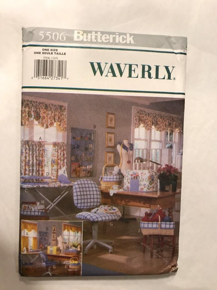 Butterick Waverly Sewing Pattern Sewing Room Decorating 5506 Uncut
