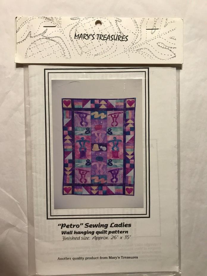 Mary's Treasures Petro Sewing Ladies Wall Hanging Quilt Pattern 26