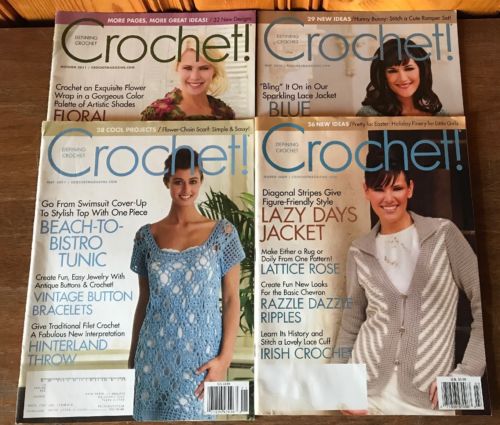 Lot 4 Defining Crochet Pattern Magazines 2009, 2010, 2011