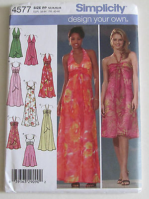 UNCUT Sewing Pattern Simplicity 4577 - Summer Dress ** Size 12 14 16 18