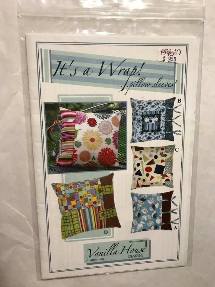 Vanilla House Designs It's a Wrap! Pillow Sleeves Sewing Pattern Cute Unique
