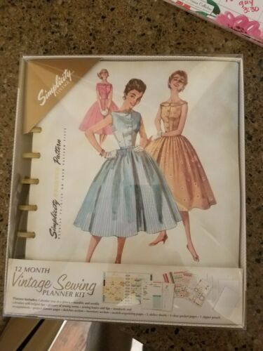 Simplicity Vintage Sewing Planner NIB