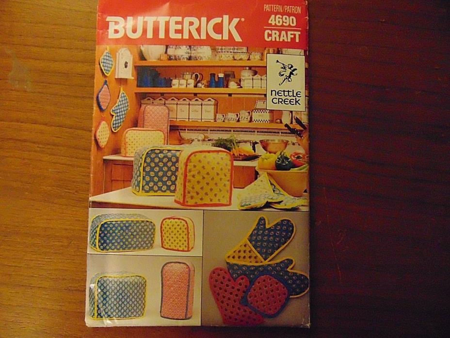 Uncut BUTTERICK Sewing Craft Pattern APPLIANCE COVERS MITTS & POTHOLDERS